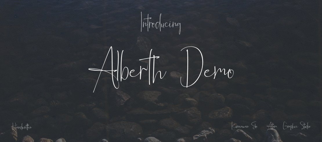 Alberth Demo Font