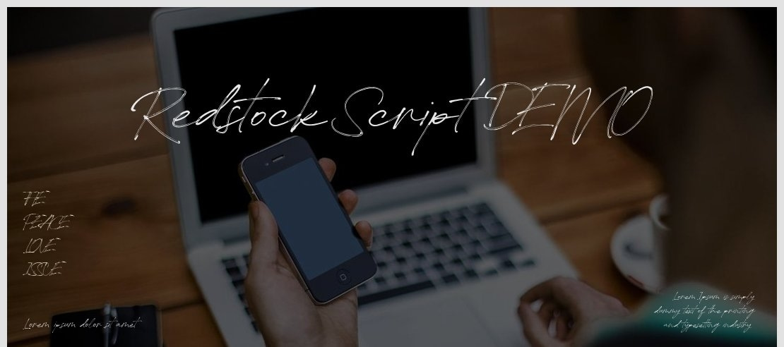 Redstock Script DEMO Font