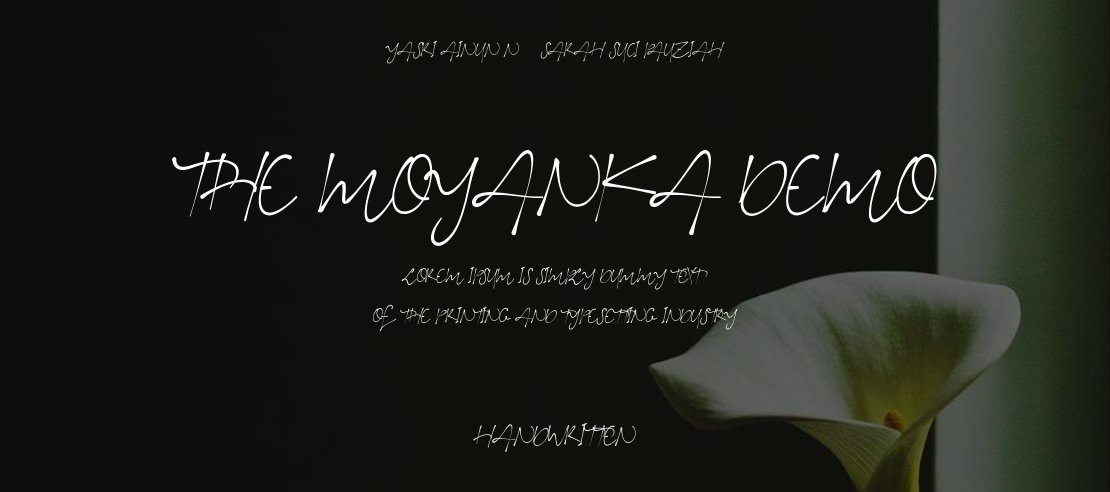 The Moyanka Demo Font