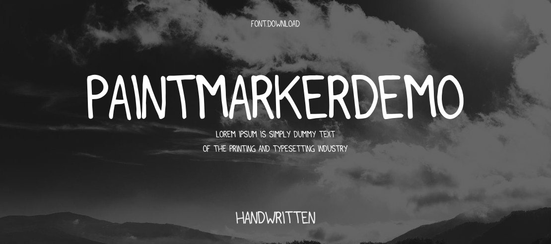 PaintMarkerDEMO Font