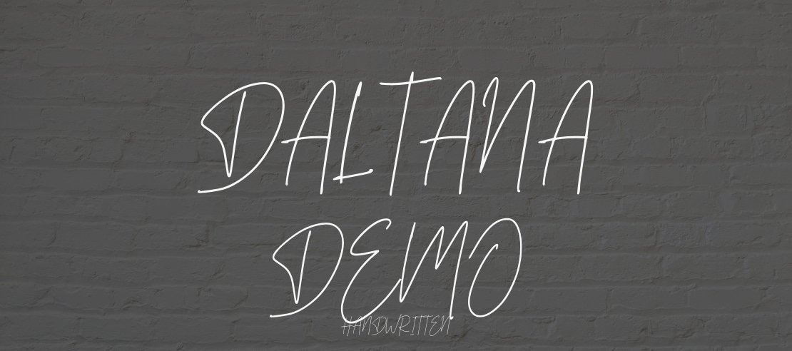 Daltana Demo Font