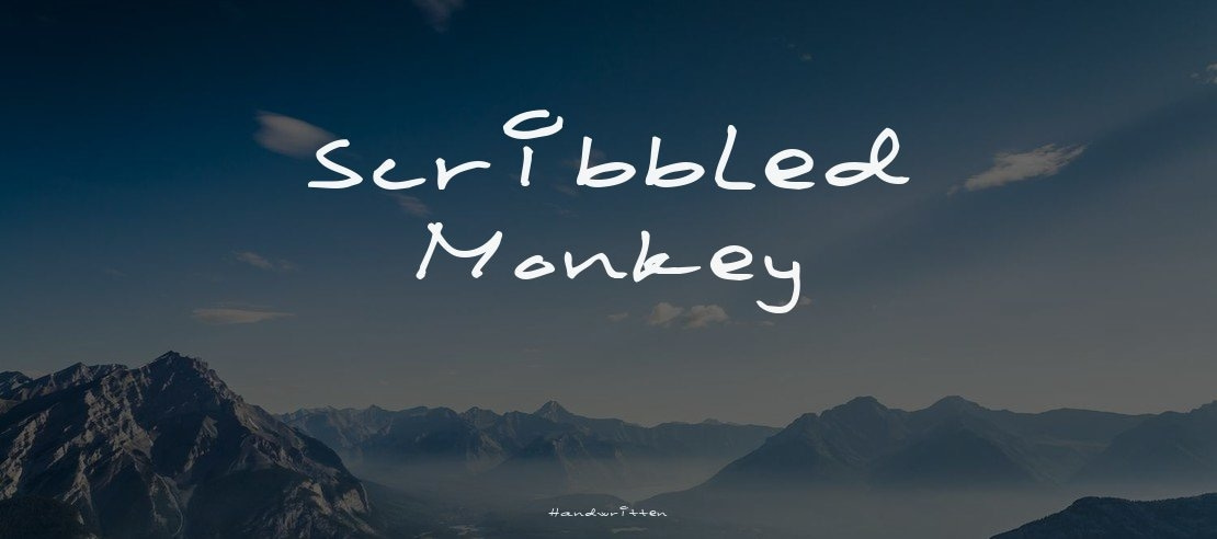 Scribbled Monkey Font