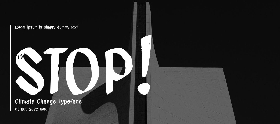 STOP! Climate Change Font