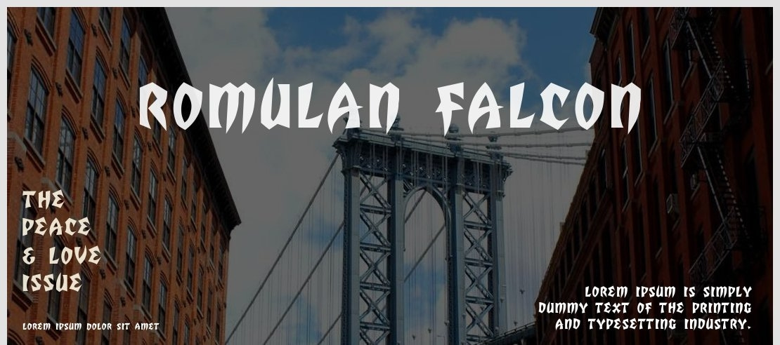 Romulan Falcon Font