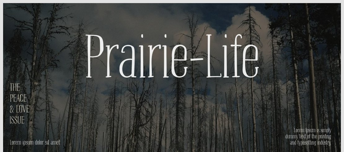 Prairie-Life Font