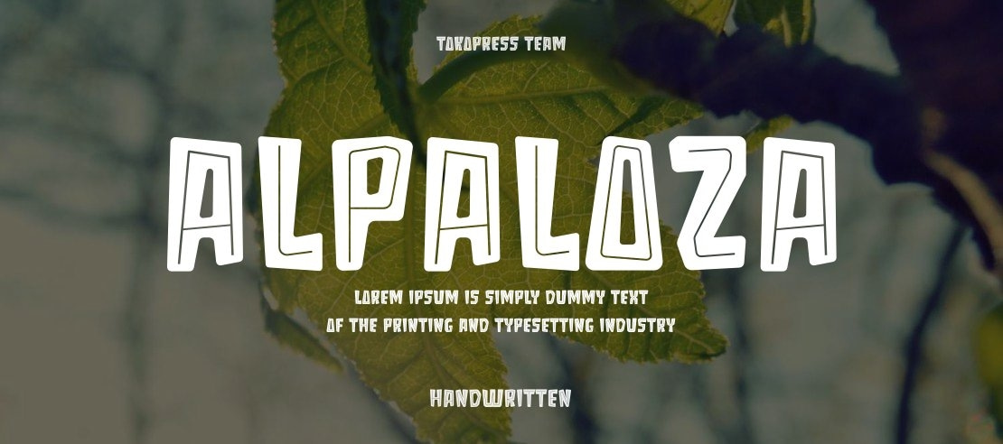 Alpaloza Font