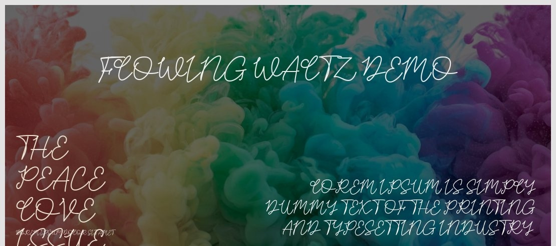 Flowing Waltz Demo Font