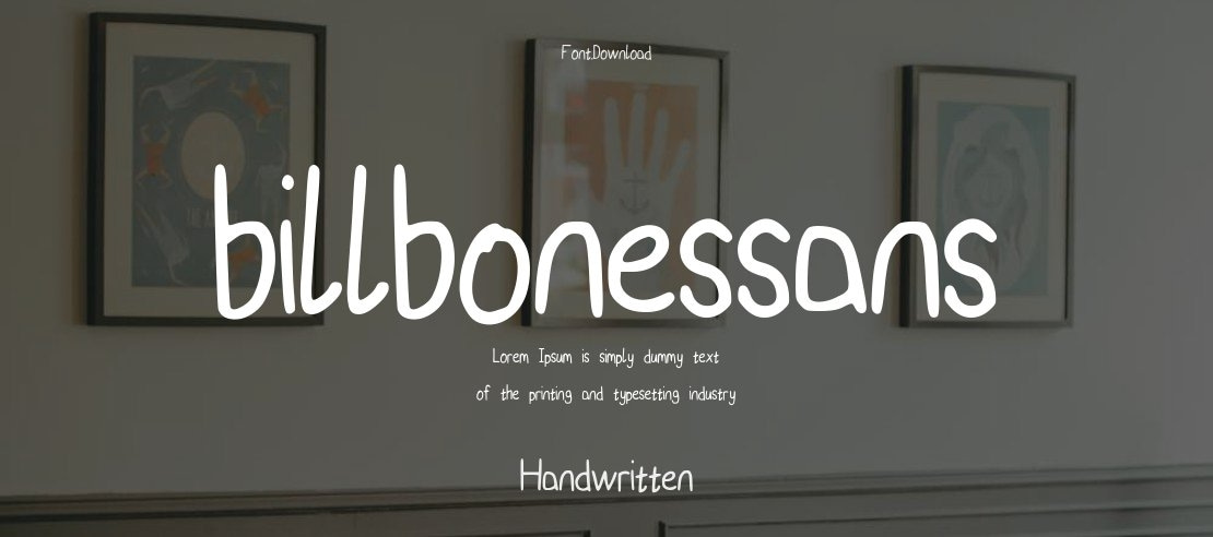 billbonessans Font