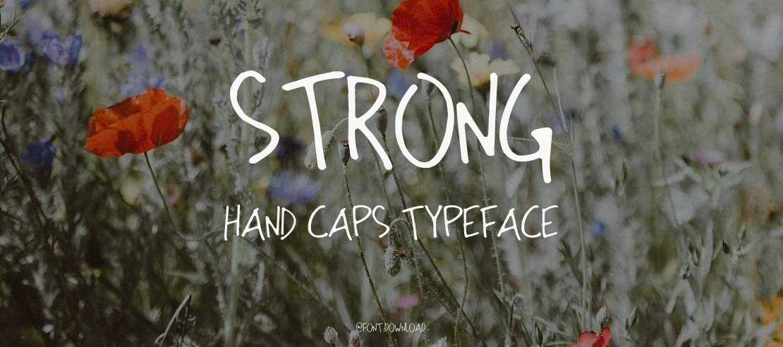 Strong Hand Caps Font