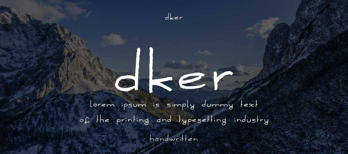 Dker Font