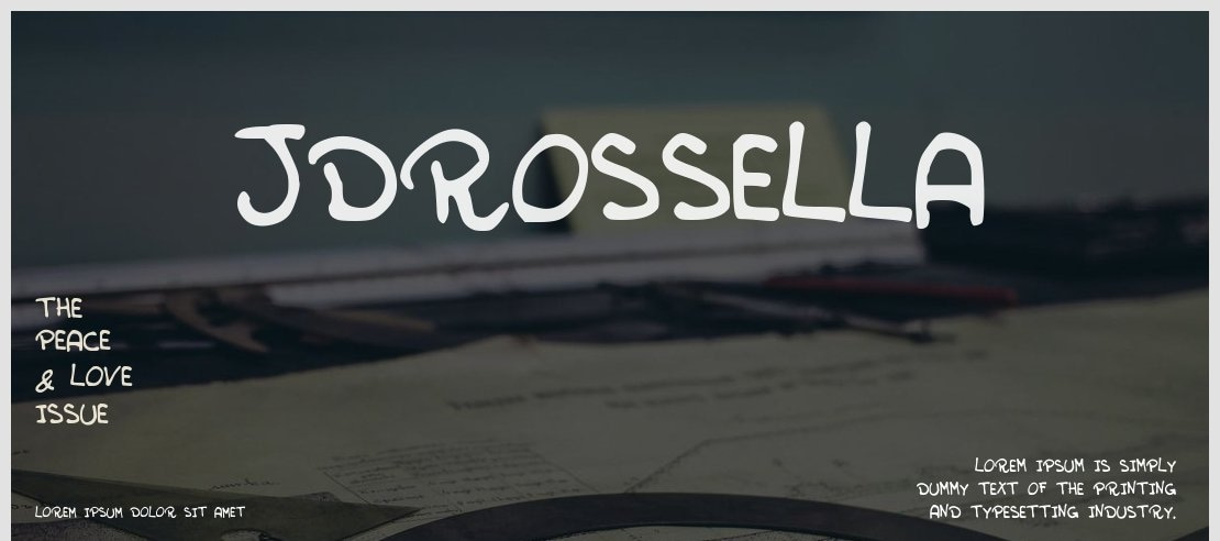 JDRossella Font