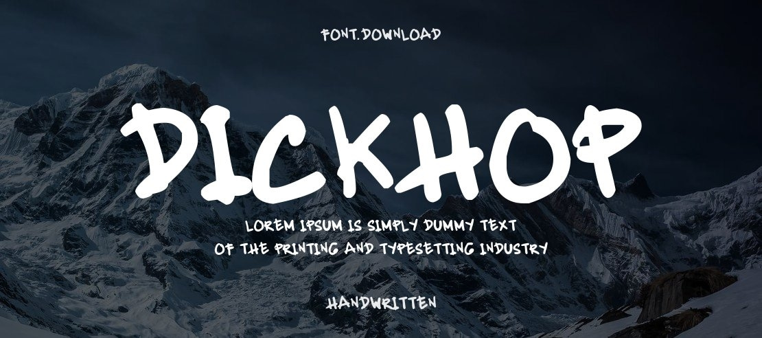 dickhop Font