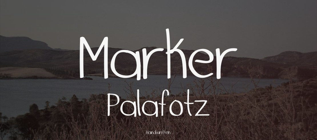 Marker Palafotz Font