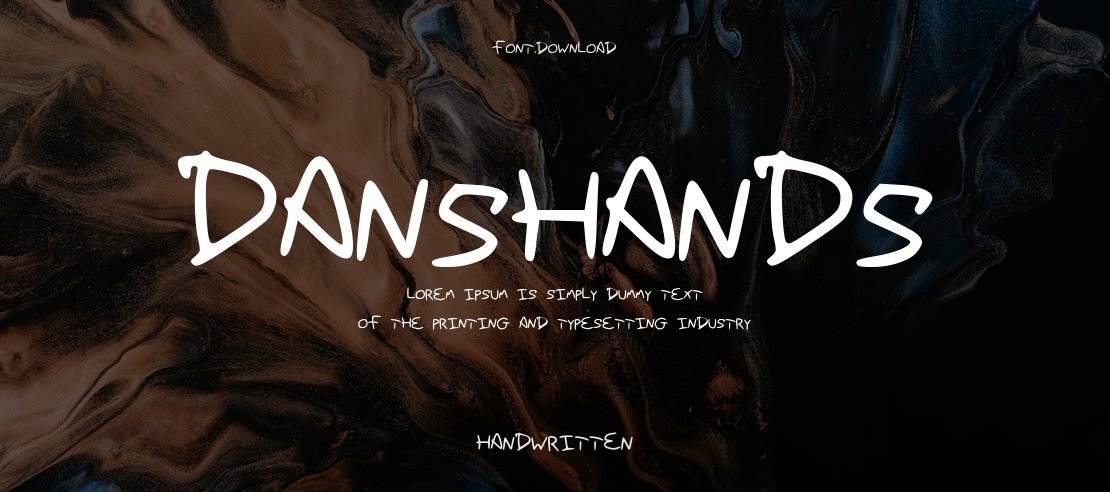 DansHands Font