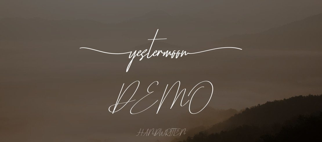 Yestermoon Demo Font