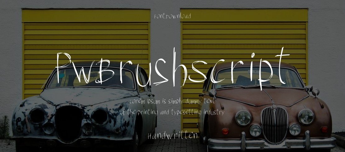 PWBrushScript Font