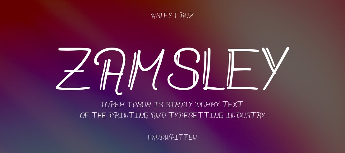 Zamsley Font