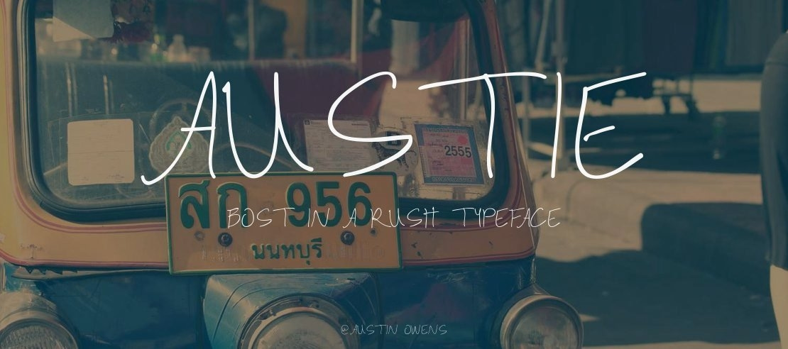 Austie Bost In a Rush Font