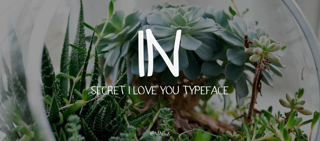 In Secret i Love You Font