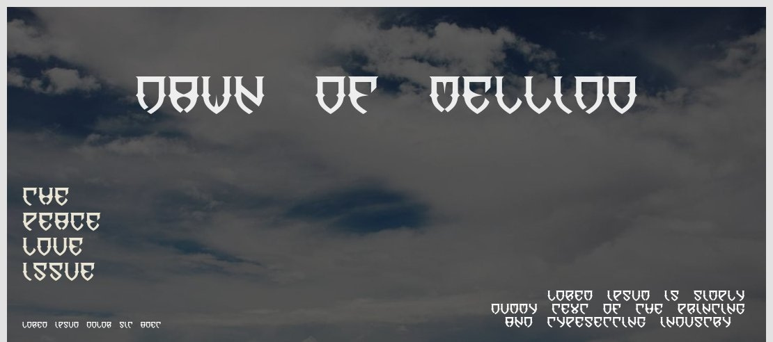 Dawn of Mellido Font