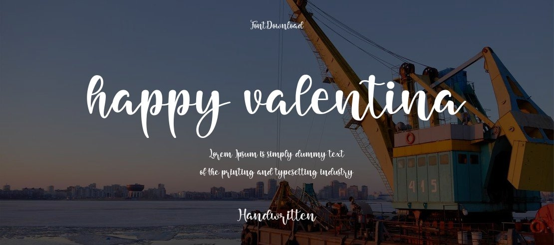 happy valentina Font