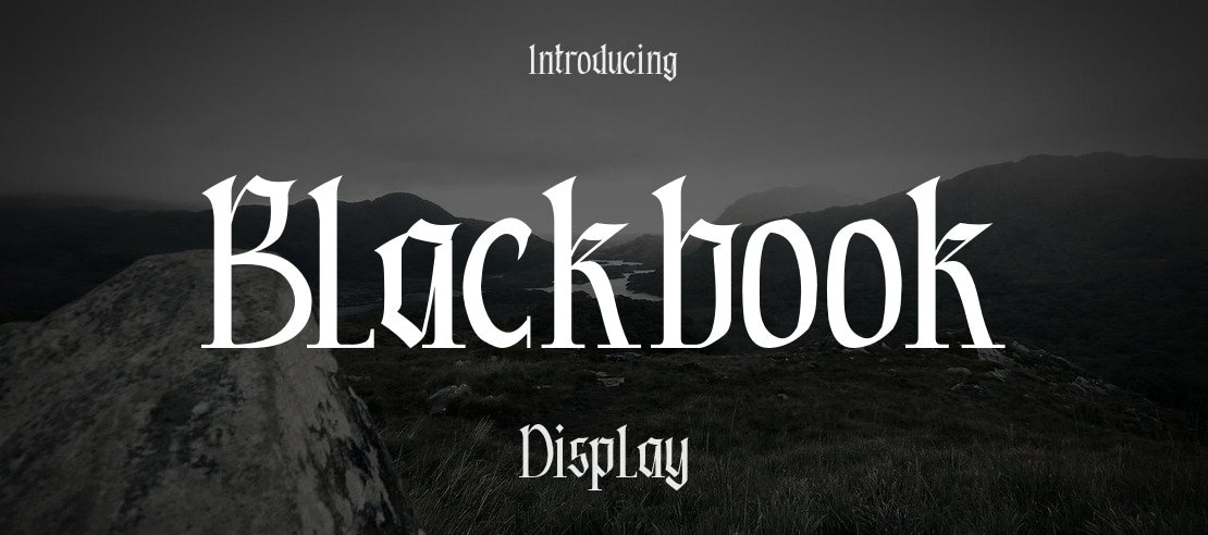 Blackbook Font