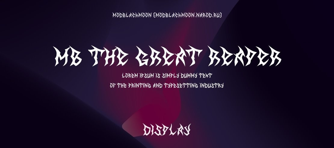 MB The Great Reaper Font