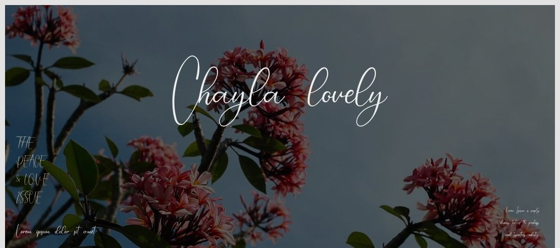 Chayla lovely Font
