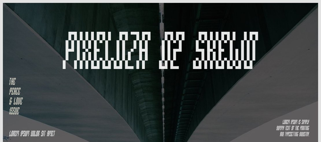 Pixeloza 02 Skewo Font