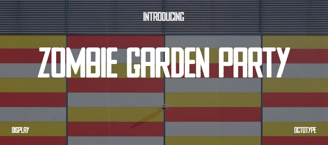 ZOMBIE GARDEN PARTY Font