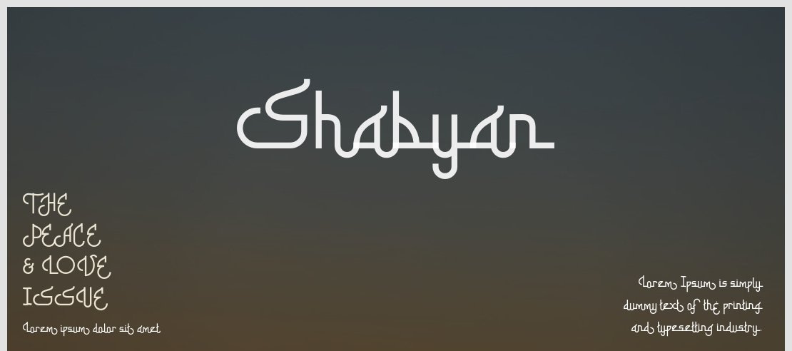 Shabyan Font