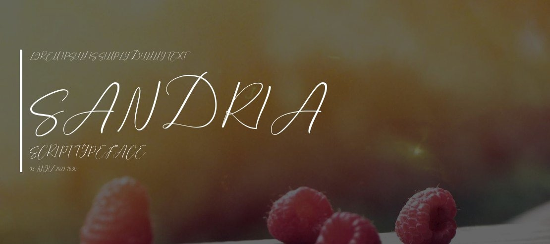 Sandria Script Font