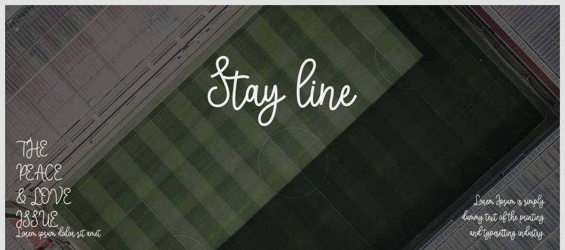 Stay line Font