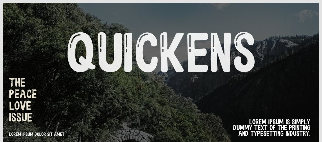 QUICKENS Font