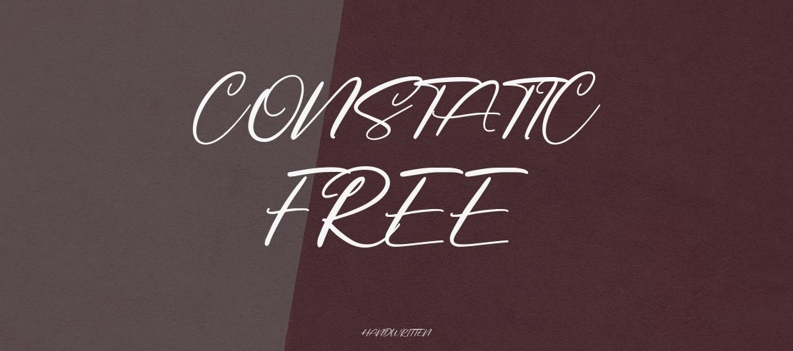 Constatic Free Font