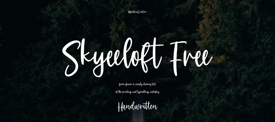 Skyeeloft Free Font