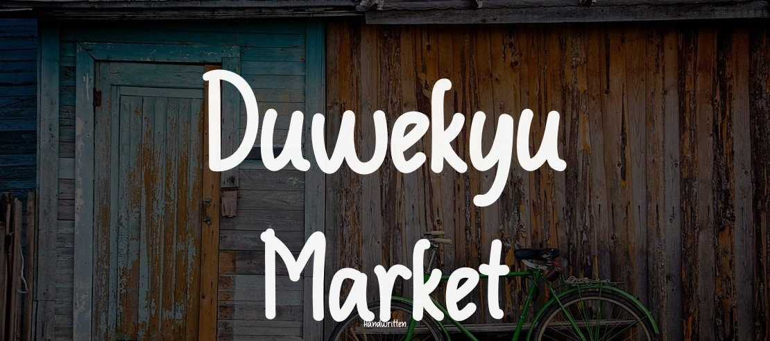 Duwekyu Market Font