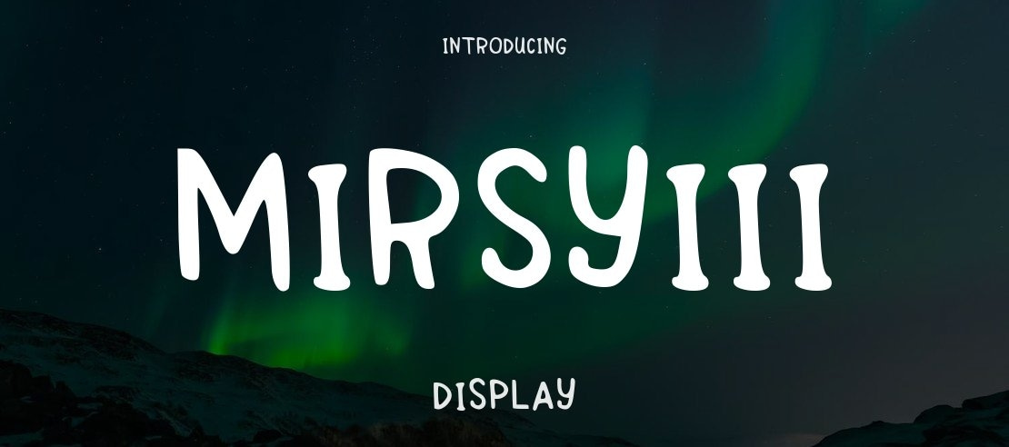 Mirsyiii Font