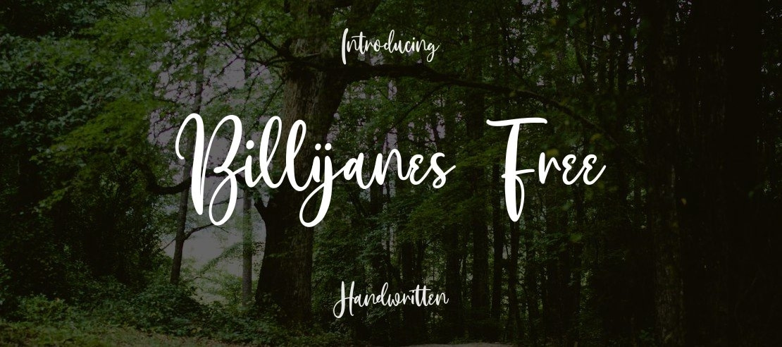 Billijanes Free Font