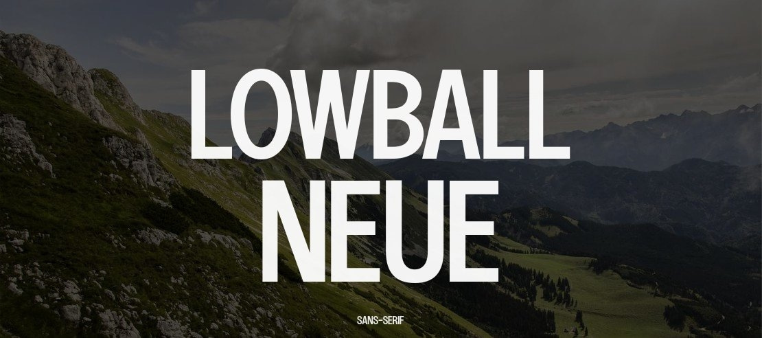 Lowball Neue Font Family