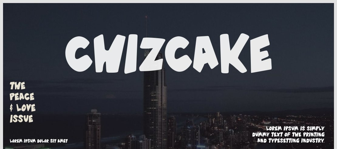 Chizcake Font