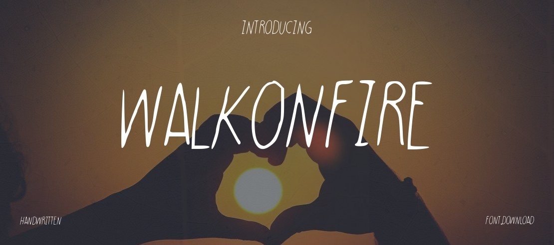 WalkonFire Font