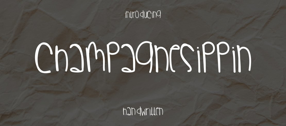 ChampagneSippin Font