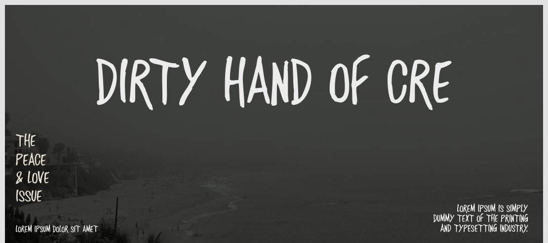 DIRTY HAND OF CRE Font
