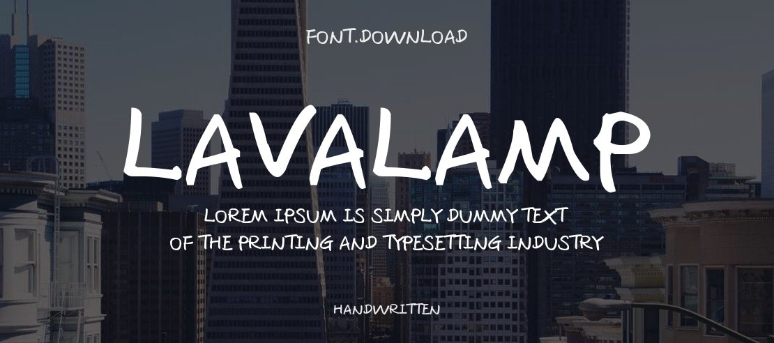 Lavalamp Font