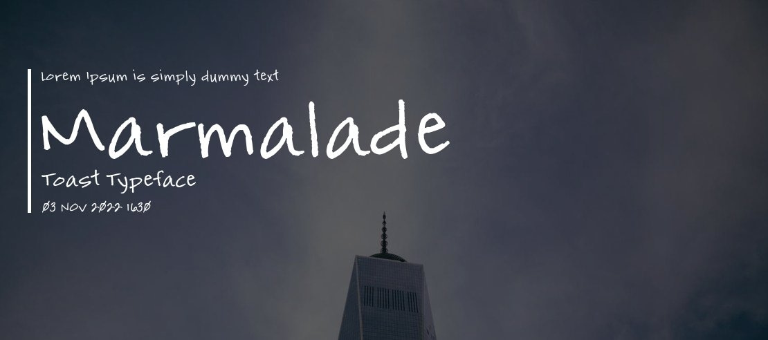 Marmalade Toast Font