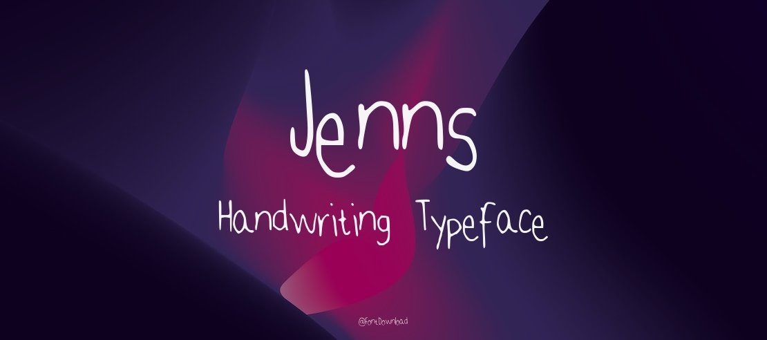 Jenns Handwriting Font