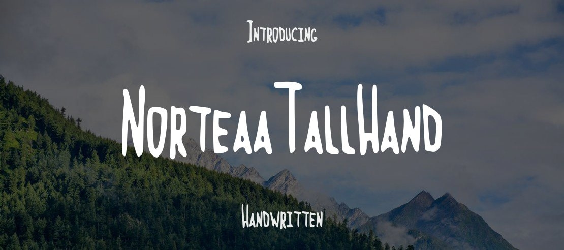 NorteaaTallHand Font