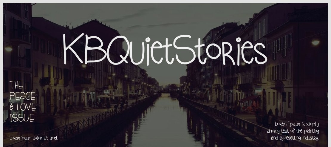 KBQuietStories Font