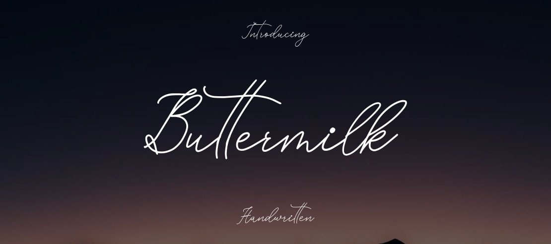 Buttermilk Font